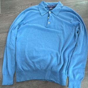 Ralph Lauren Purple Label cashmere long sleeve polo